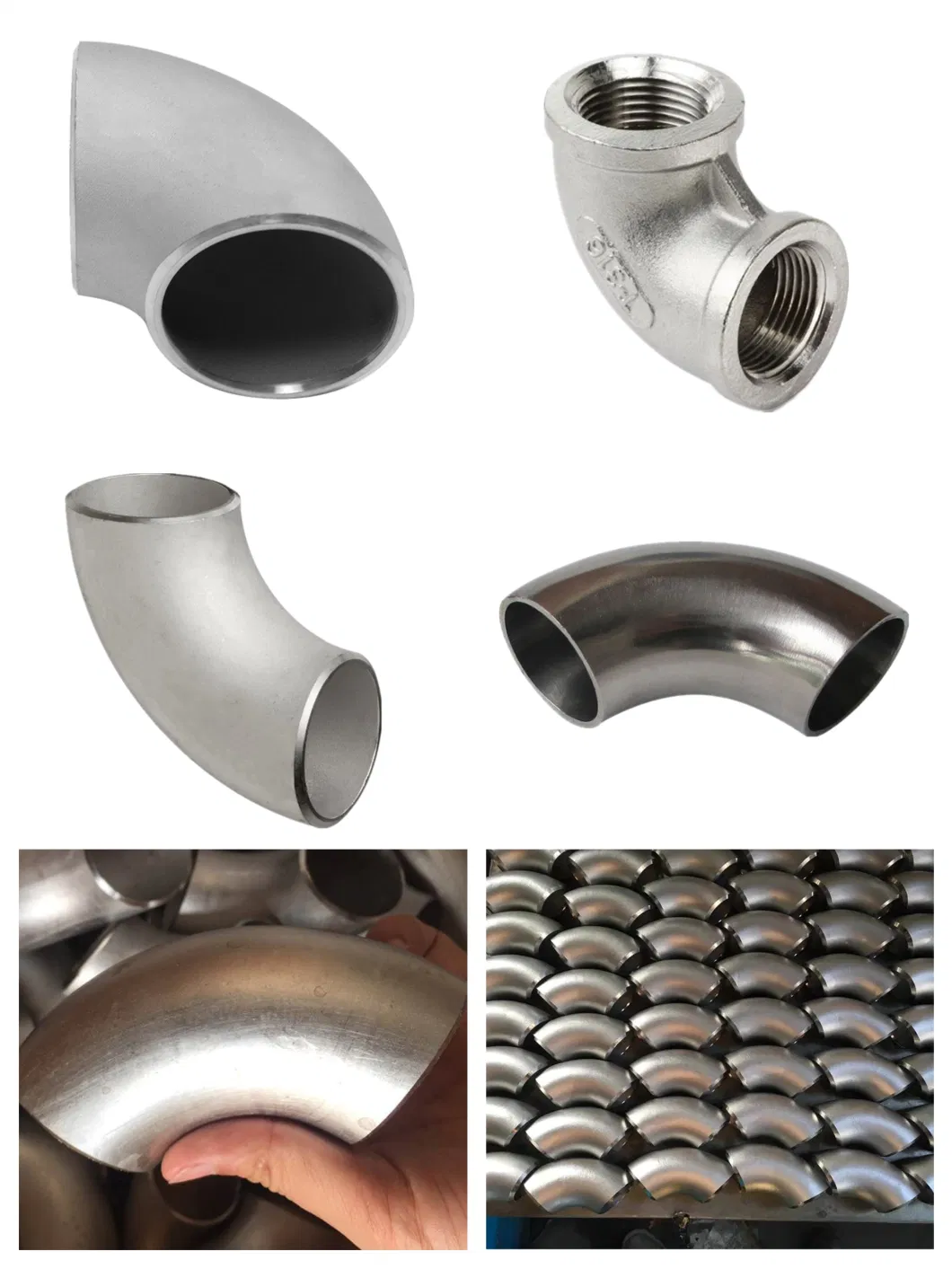 Ss304 316 Stainless Steel Butt Weld Siku 90 180 Derajat 0