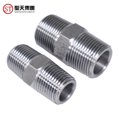 3/4 &quot;Stainless Steel Forged Fitting Npt Male Hex Nipple